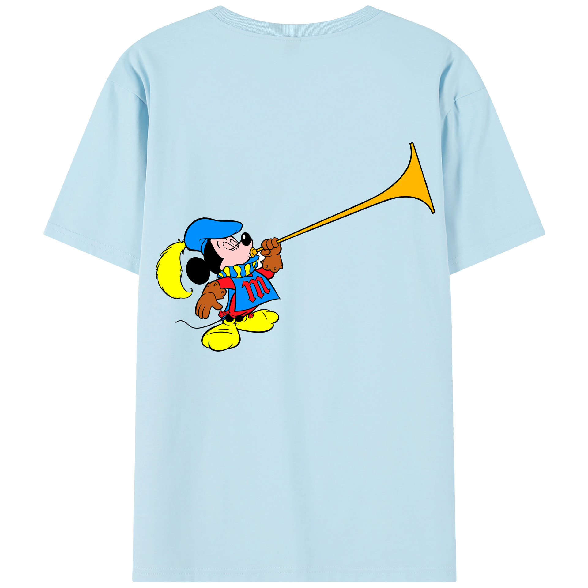 （画像用） ミッキーマウス Mickey Mouse 綿100％半袖Tシャツ（背面プリント）